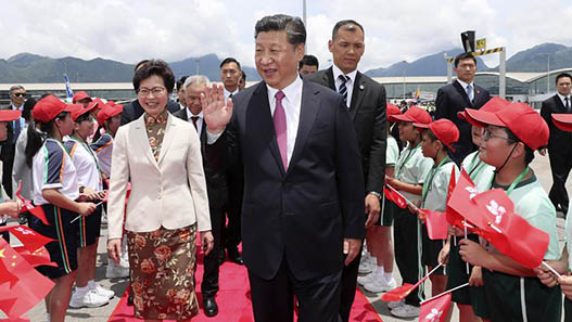 Presidente chinês termina visita de três dias a Hong Kong