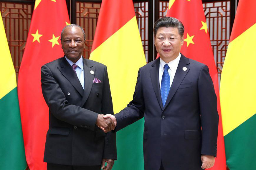 (Cúpula do BRICS) Cooperação China-Guiné ganha impulso, diz presidente 
chinês