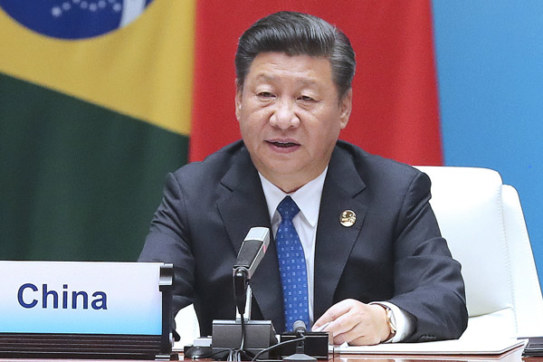 (Cúpula do BRICS) Presidente chinês discursa no Diálogo de Mercado Emergente e Países 
em Desenvolvimento