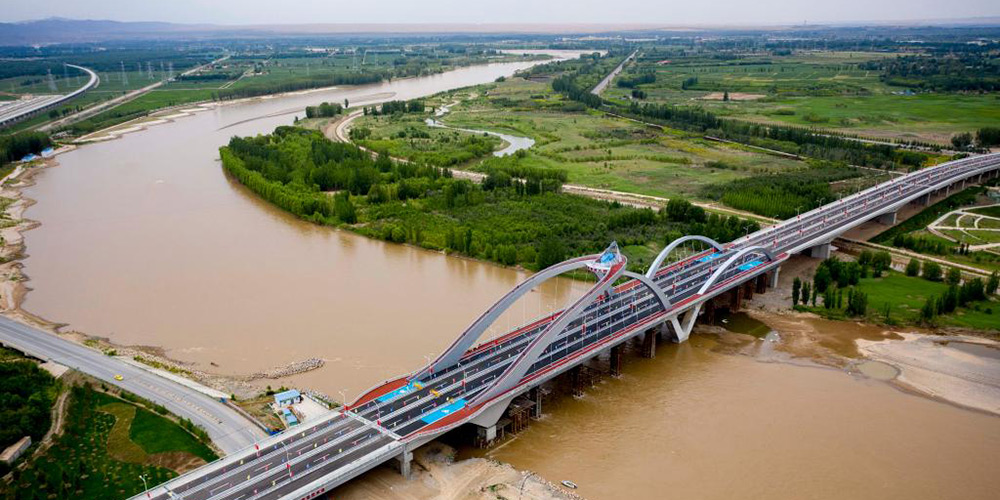 Concluída a construção da Ponte Weimin sobre o Rio Amarelo em Ningxia
