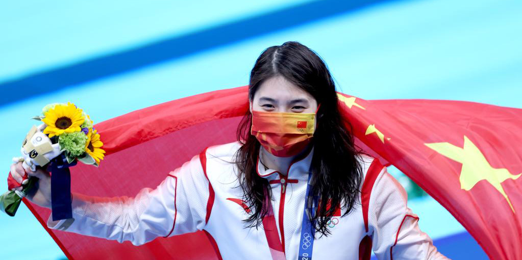 Chinesa Zhang Yufei bate recorde olímpico e fica com ouro nos 200m borboleta nas Olimpíadas de Tóquio