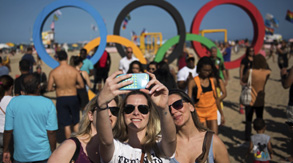 Vida colorida dos Jogos Olímpicos no Rio