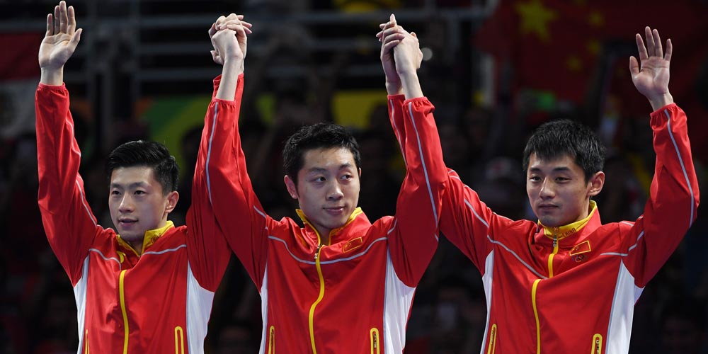 Rio 2016: China ganha ouro em tênis de mesa masculino