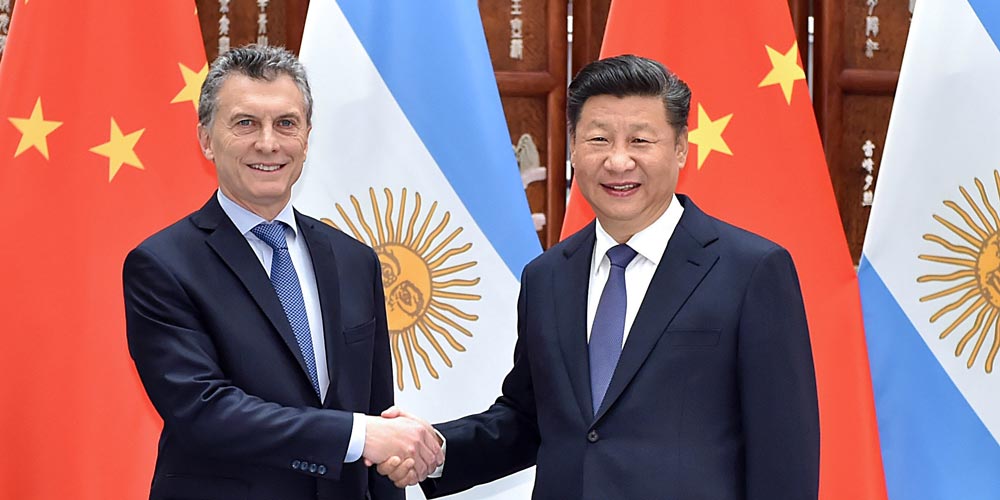 Presidente Xi reúne-se com seu colega argentino