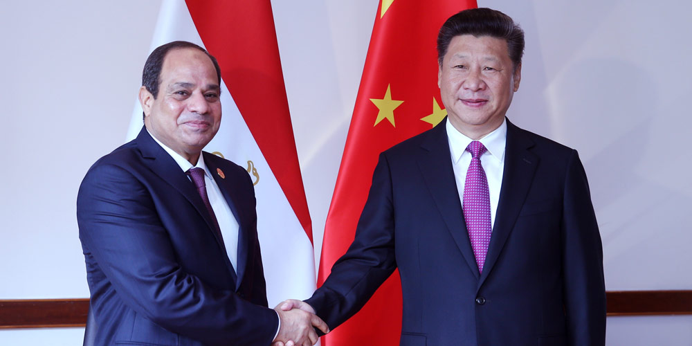 Presidentes chinês e egípcio se reúnem antes da Cúpula do G20