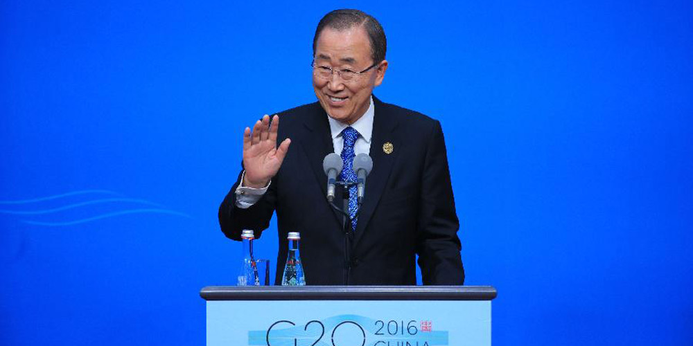 Ban Ki-moon elogia ratificação da China e EUA ao Acordo de Paris