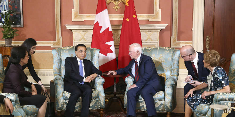 Premiê chinês reúne-se com governador-geral do Canadá