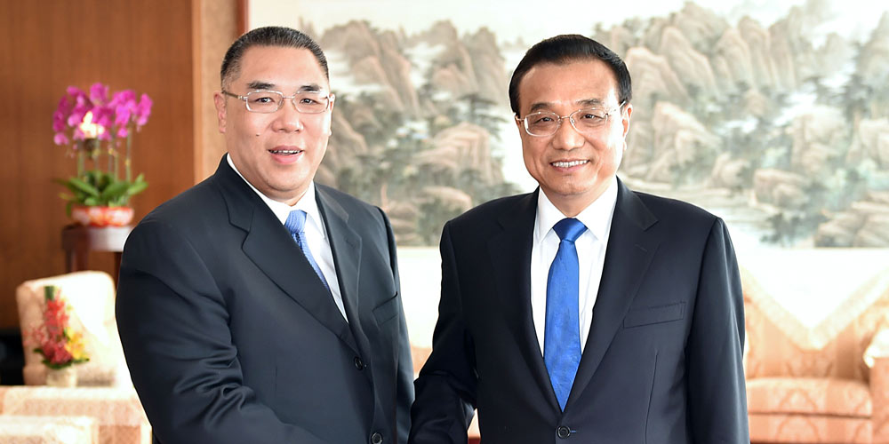 Premiê chinês se encontra com chefe do Executivo de Macau