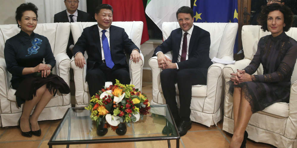 Presidente chinês pede coordenação de estratégias de desenvolvimento entre China 
e Itália
