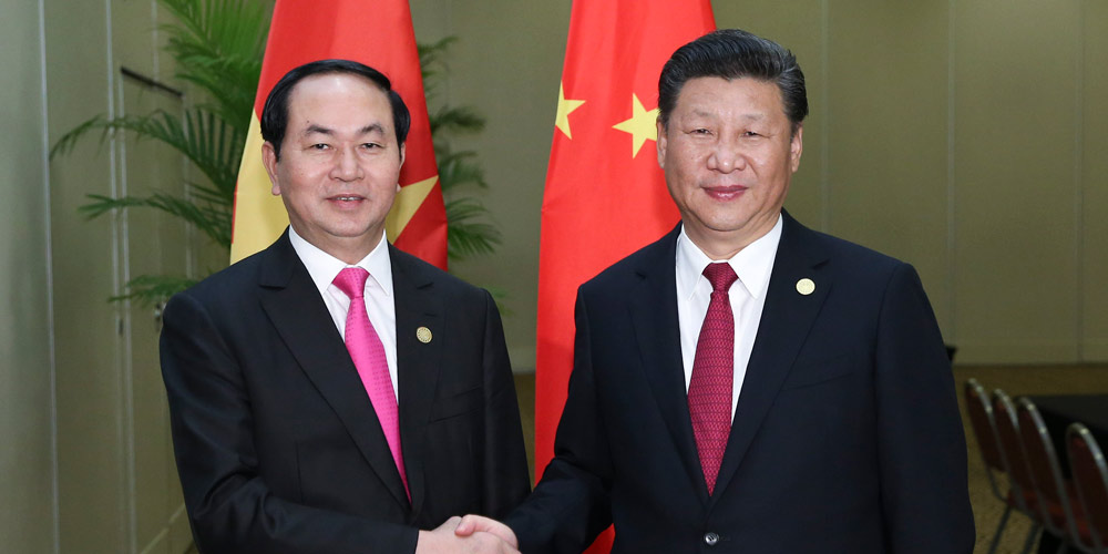 China apoia Vietnã na organização de reuniões de APEC em 2017, diz presidente chinês