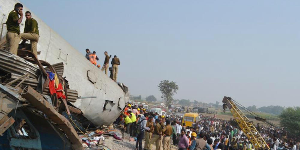 91 mortos e mais de 150 feridos em acidente de trem na Índia