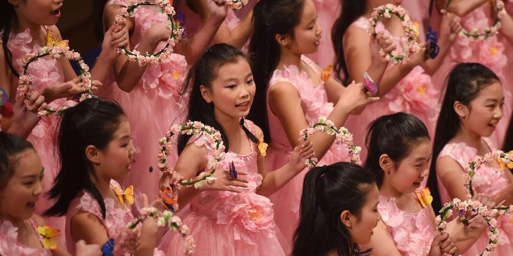 Crianças participam de Festival de Coral em Fuzhou