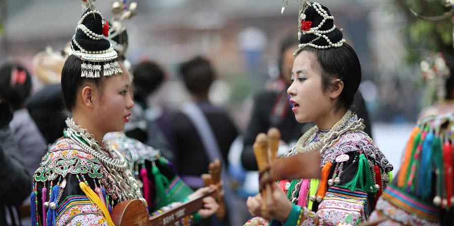 Festival de Sama é celebrado em Guizhou no sudoeste da China