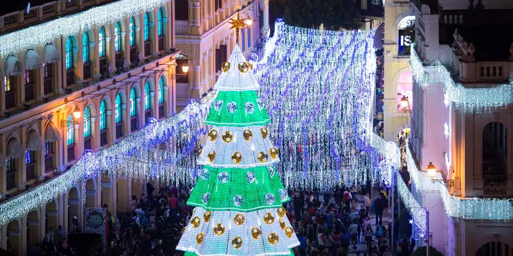 Véspera de Natal em Macau na China