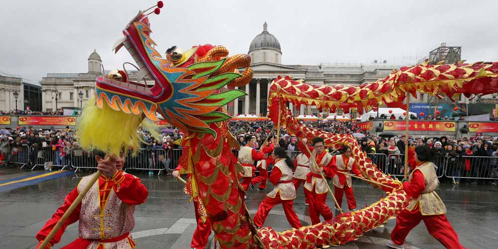 Ano Novo Lunar Chinês é celebrado em Londres
