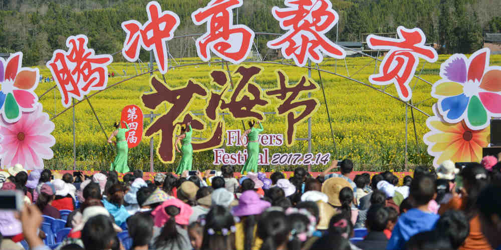 Festival de flores em Yunnan