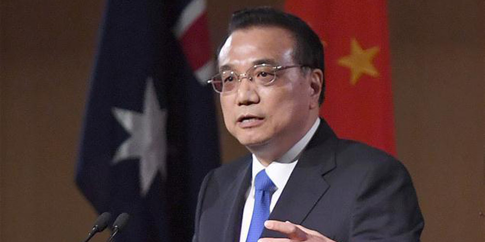 China se unirá à Austrália para promover a globalização econômica, diz premiê chinês