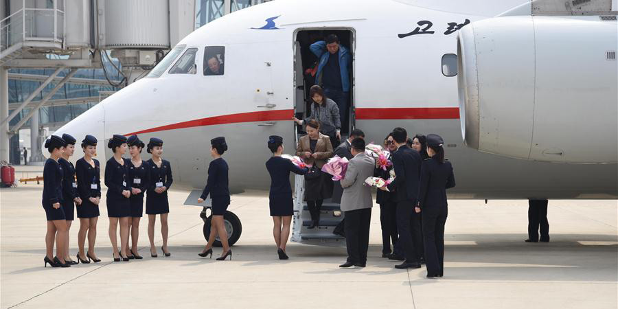 Inaugurado voo fretado entre cidade do nordeste da China e Pyongyang