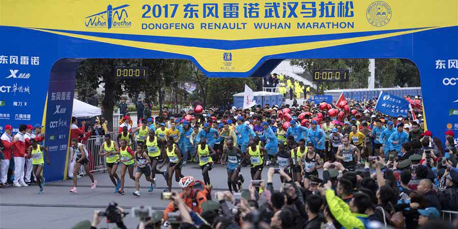 Em imagens: Maratona de Wuhan 2017