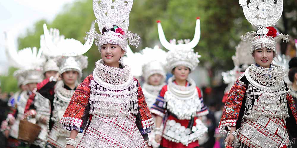 Festival Irmãs Miao é celebrado em Guizhou no sudoeste da China