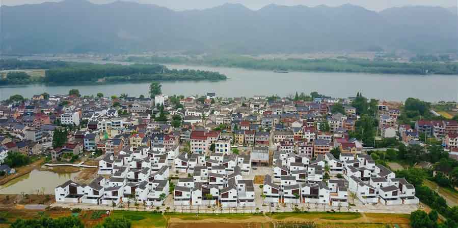 Casas de reassentamento em Zhejiang no leste da China