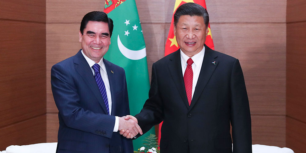 Presidente chinês pede mais cooperação pragmática com Turcomenistão no marco do Cinturão 
e Rota