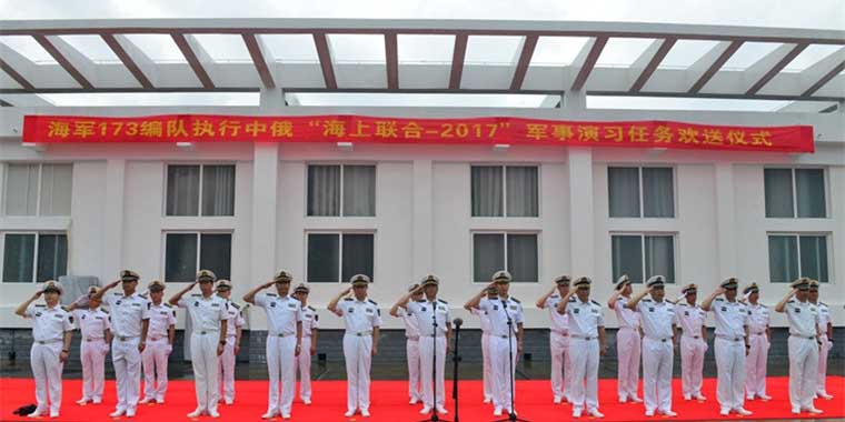 Frota naval chinesa parte para exercício conjunto na Rússia