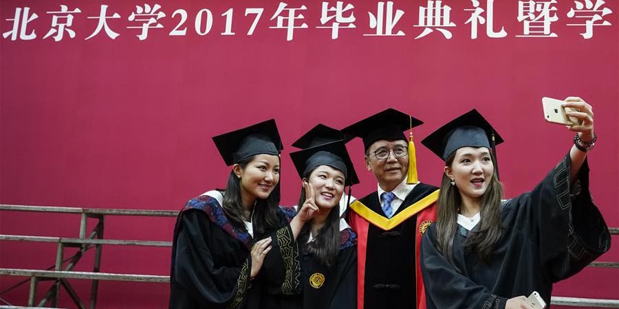 Cerimônia de formatura da Universidade de Pequim