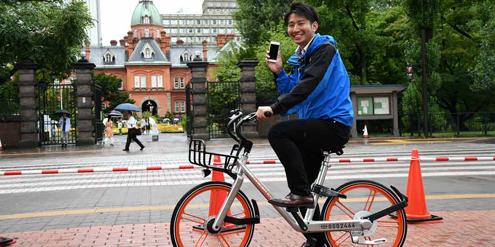 Mobike lança serviço de bicicletas compartilhadas em Sapporo, Japão