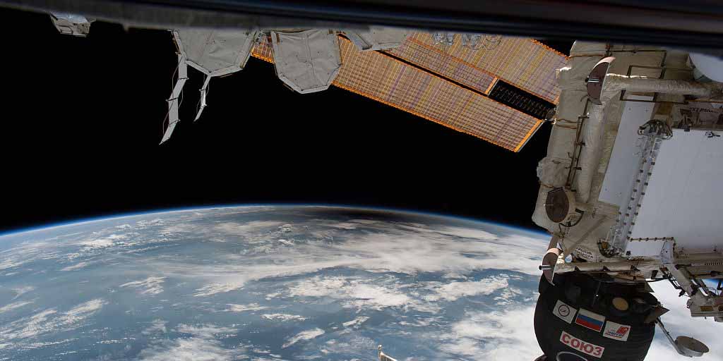 Imagens do eclipse solar tirada na Estação Espacial Internacional