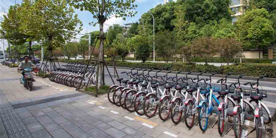 Governo de Wuhan construirá mais locais de estacionamento para bicicletas compartilhadas