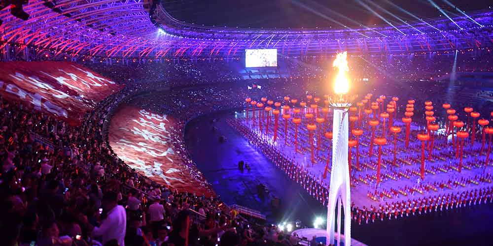 Cerimônia de abertura da 13ª edição dos Jogos Nacionais da China