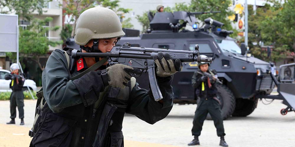Treinamento da proteção de segurança para próxima cúpula da APEC é realizado no Vietnã