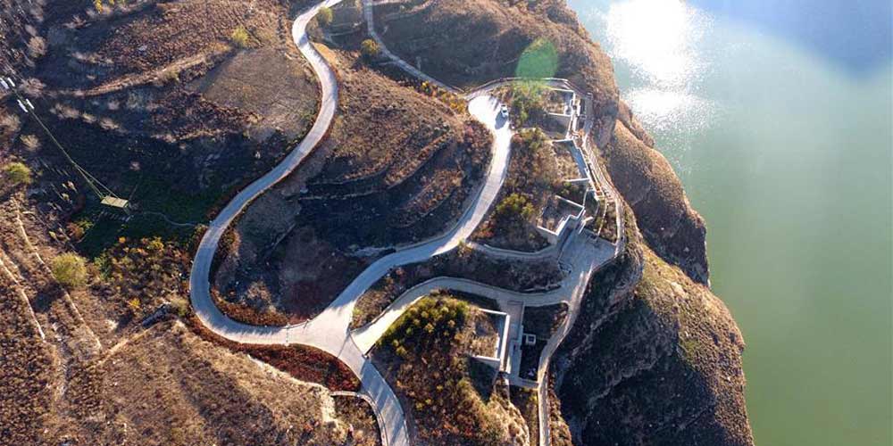 Cenário de fiordes do Rio Amarelo na Região Autônoma da Mongólia Interior