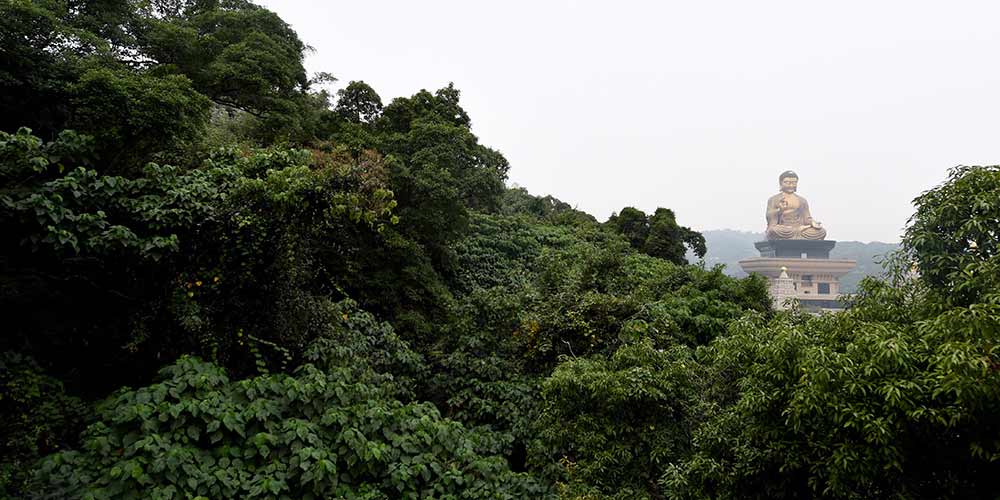 Cenário do Monte Foguangshan em Taiwan, no sudeste da China