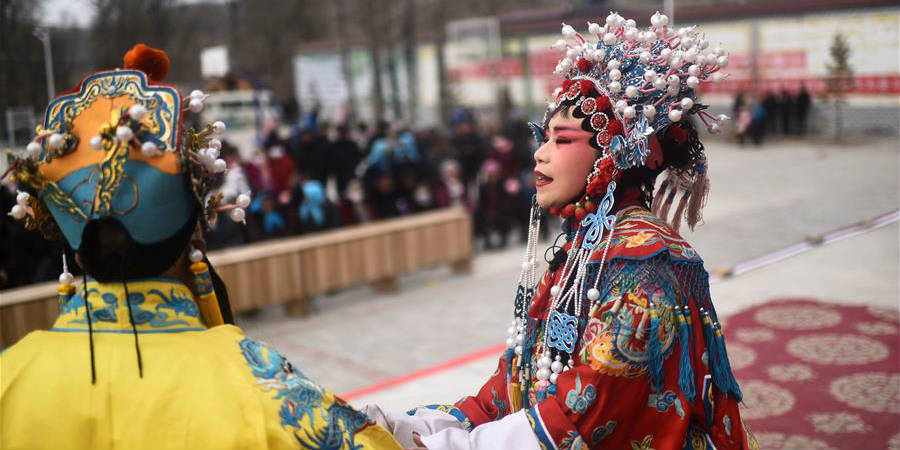 Ópera de Qianqiang apresentada em Qinghai