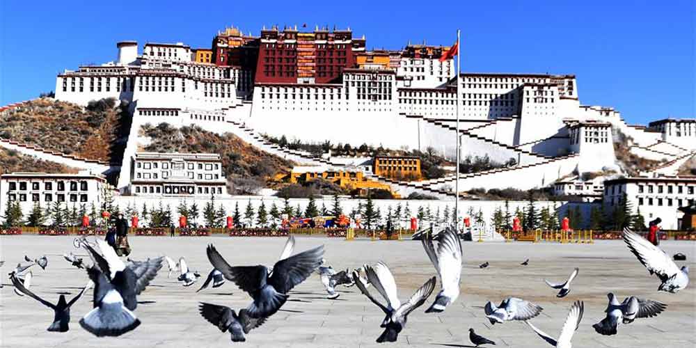 Cenário primaveril em Lhasa