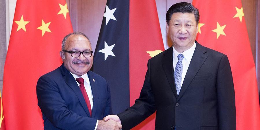 Presidente chin&ecirc;s se re&uacute;ne com premi&ecirc; da Papua-Nova Guin&eacute;