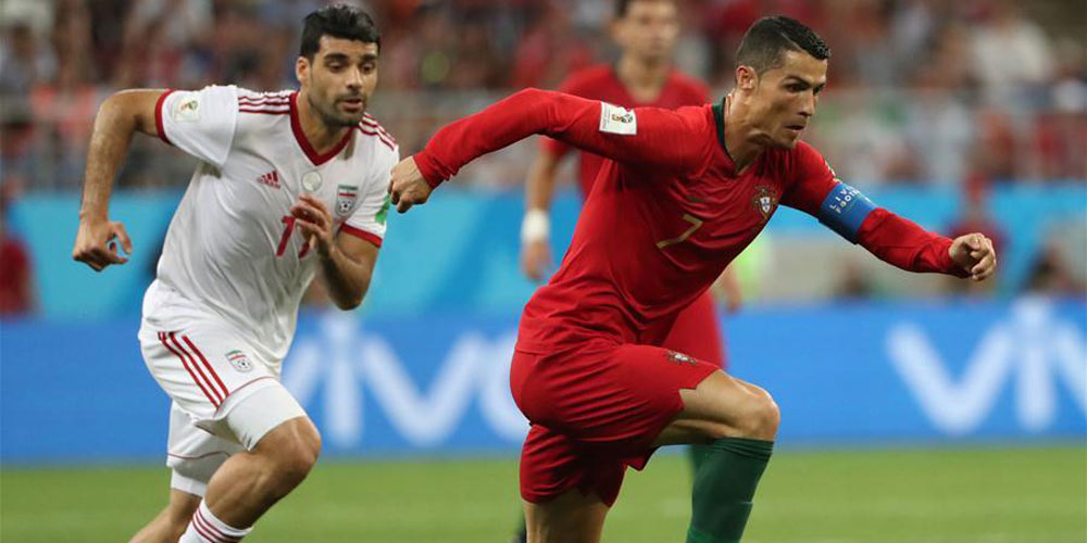 Ir&atilde; perde a chance de conquistar vaga para as oitavas de final da Copa do Mundo depois de empatar com Portugal