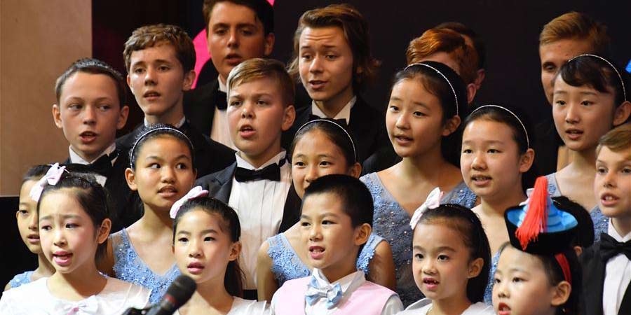 Concerto realizado em Beijing durante semana de intercâmbio cultural de adolescentes China-Rússia de 2018