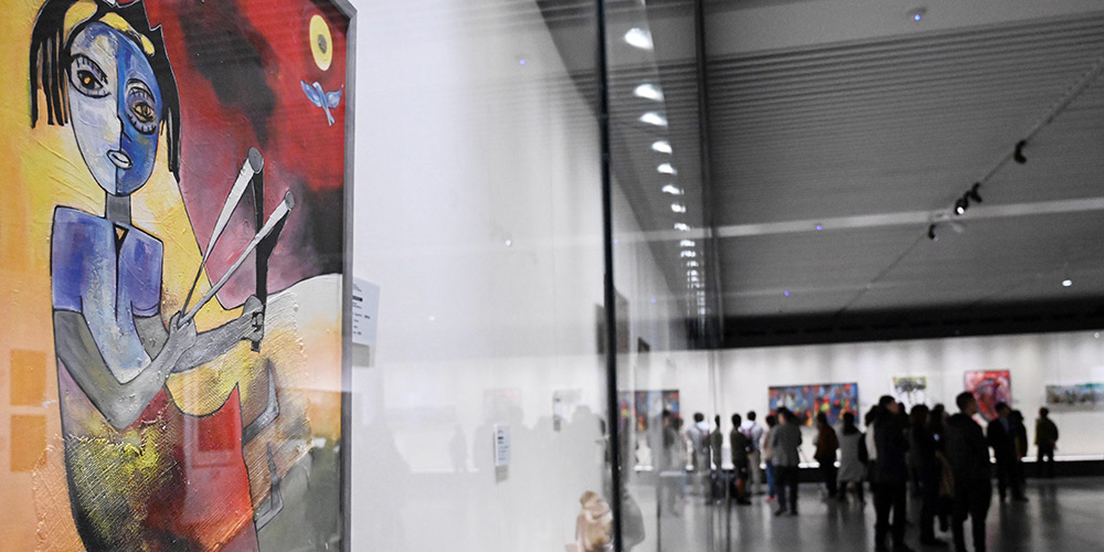 1ª Exposição de Intercâmbios Artísticos África-China da Iniciativa do Cinturão e Rota realizada em Beijing