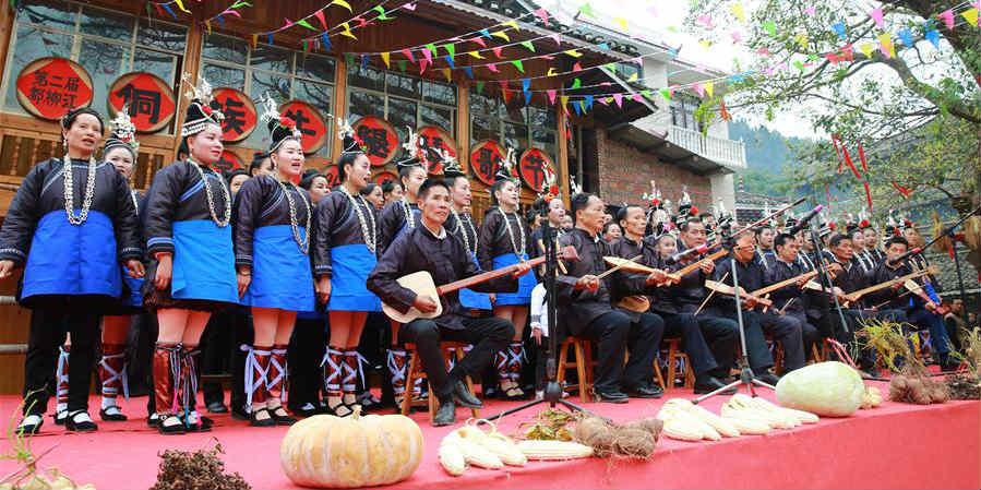 Festival de música do grupo étnico Dong em Guizhou