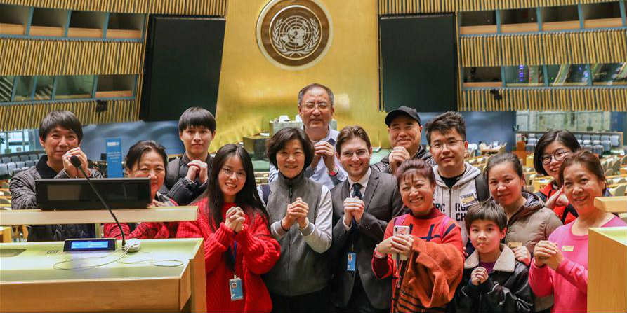 Número de turistas chineses que visitam sede da ONU aumenta durante Festival da Primavera