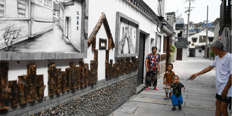 Fotos: vila histórica e cultural em Zhejiang, leste da China