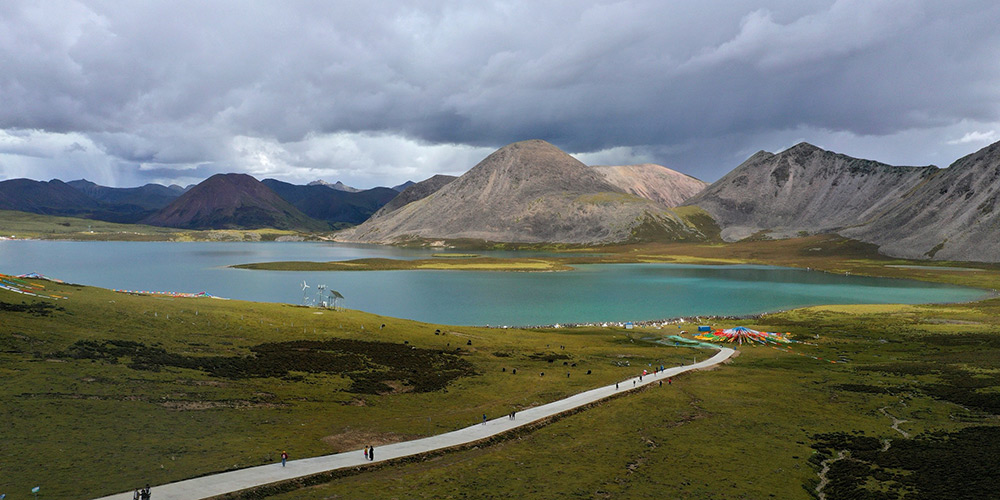 Fotos: paisagem do lago Si Chen Lhasa Tso no Tibet, sudoeste da China