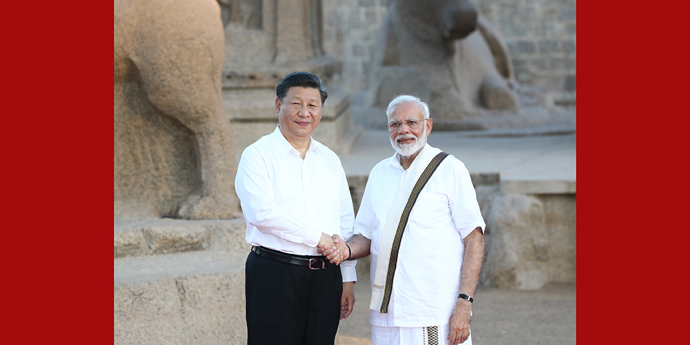 Xi e Modi se reúnem para promover aprendizagem mútua China-Índia para prosperidade compartilhada
