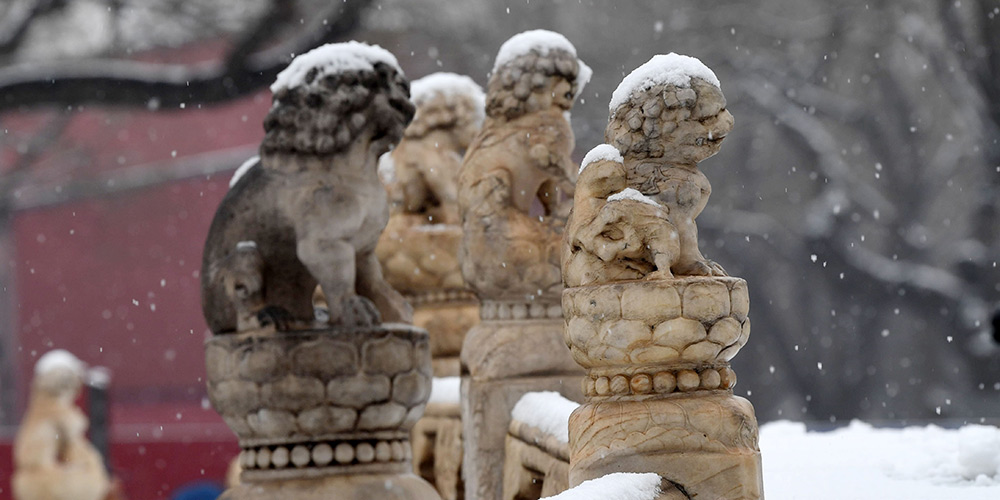 Beijing registra queda de neve e frio aumenta