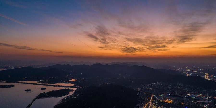 Fotos: Brilho do pôr do sol em Hangzhou