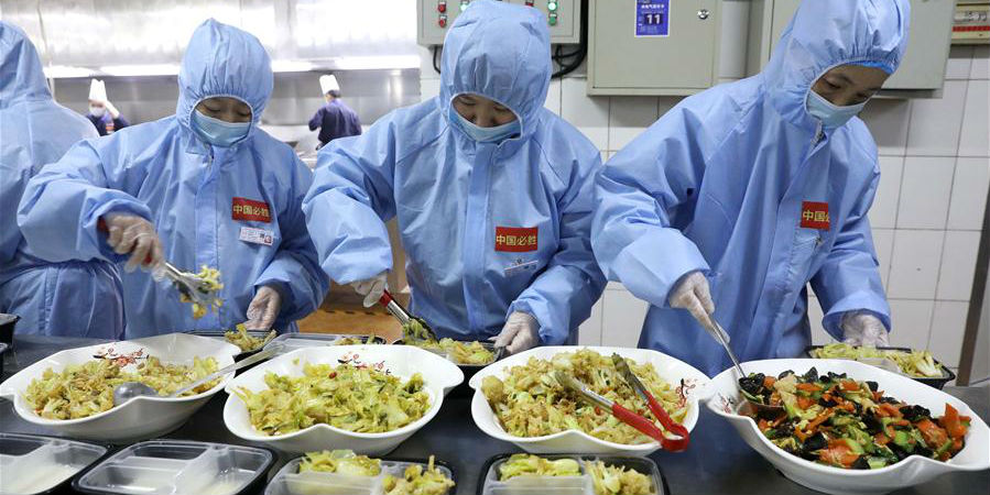 8 empresas de catering na cidade de Shijiazhuang se juntam ao combate contra a epidemia