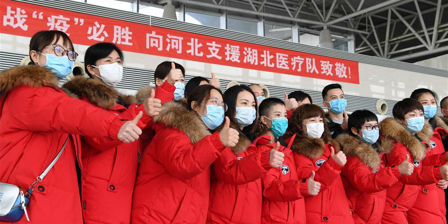 8º lote de 175 funcionários médicos de Hebei parte para Hubei